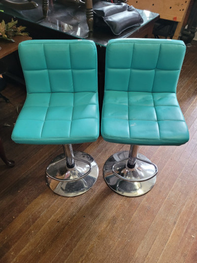 Turquoise bar stools